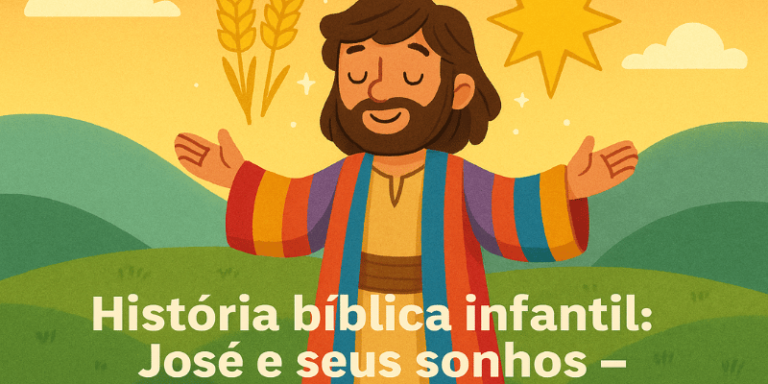 História bíblica infantil José e seus sonhos