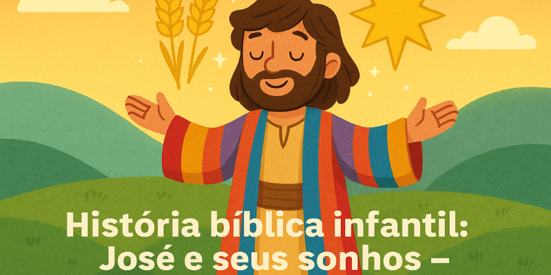 História bíblica infantil José e seus sonhos