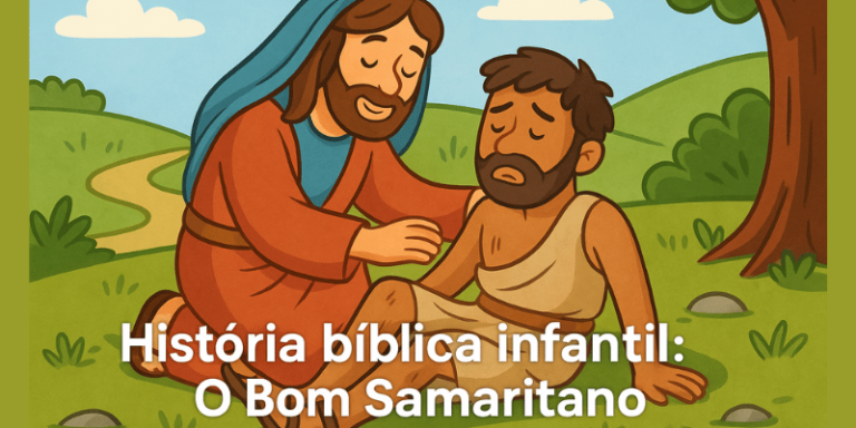 História bíblica infantil o bom samaritano