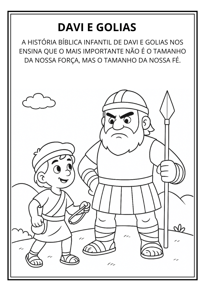IMAGEM PARA COLORIR DA HISTÓRIA INFANTILDAVI E GOLIAS (1)