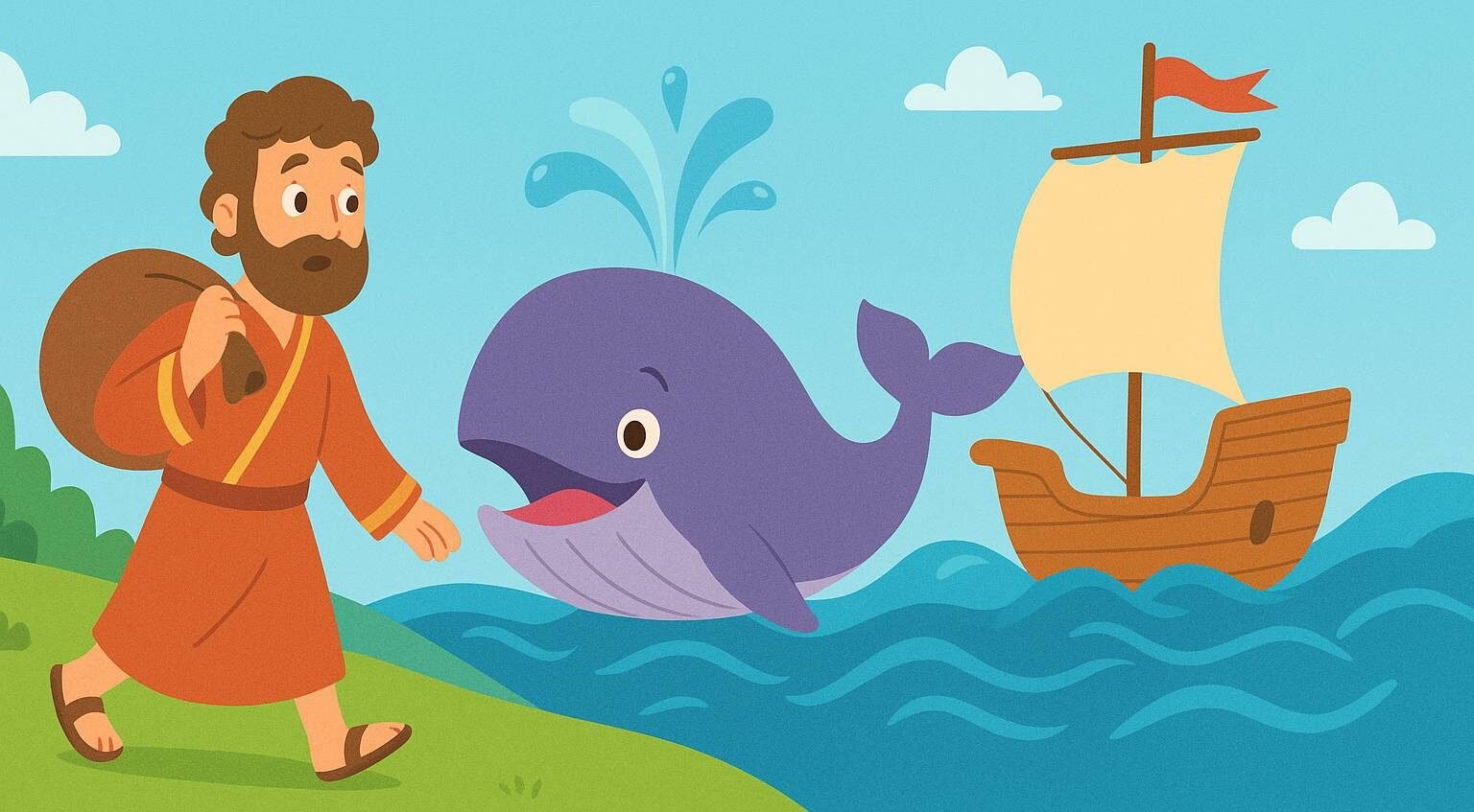 Historia biblica infantil sobre obediencia Jonas