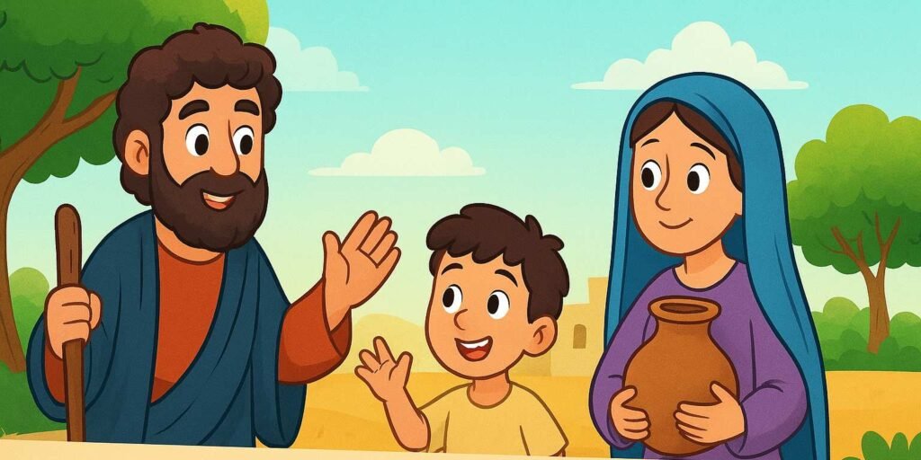 Historia biblica infantil Elias e a viuva de Sarepta