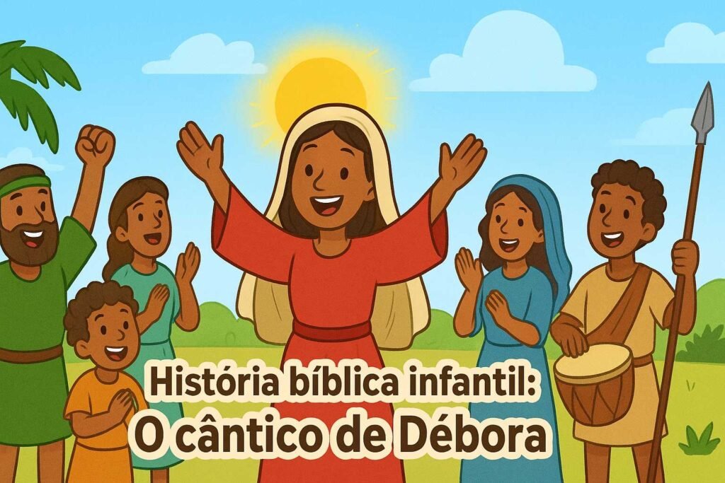 História bíblica infantil O cântico de Débora