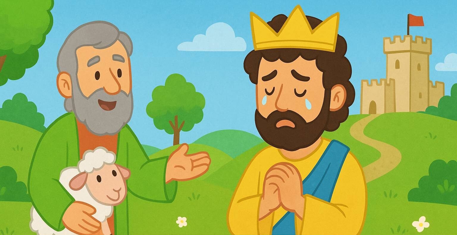 historia biblica infantil o arrependimento do rei davi