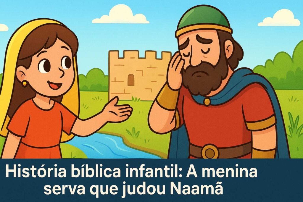historia biblica infantil a menina serva que ajudou naama