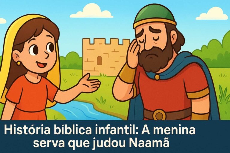 historia biblica infantil a menina serva que ajudou naama