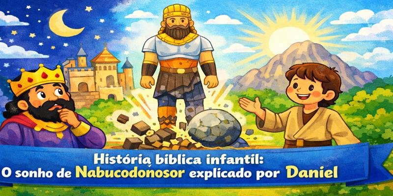 historia biblica infantil o sonho de nabucodonosor explicado por daniel