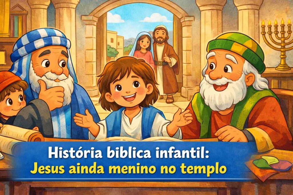 historia biblica infantil jesus ainda menino no templo