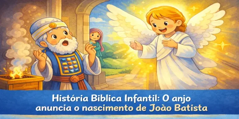 historia biblica infantil o anjo anuncia o nascimento de joao batista