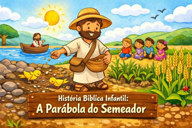 historia biblica infantil a parabola do semeador